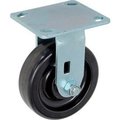 Casters Wheels & Industrial Handling Global Industrial„¢ Heavy Duty Rigid Plate Caster 5" Plastic Wheel 500 Lb. Capacity CW3-515R-PHRB
